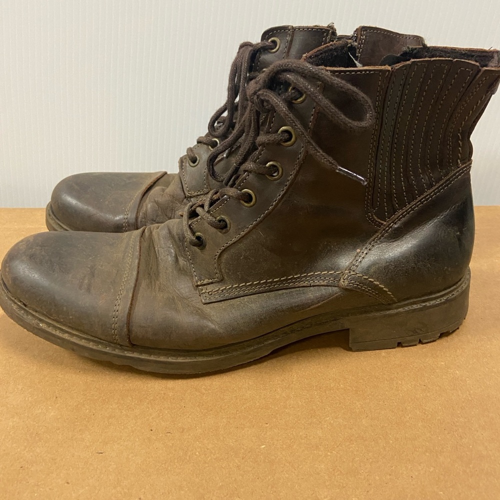 Aldo Dark Brown Lace-Up Boots